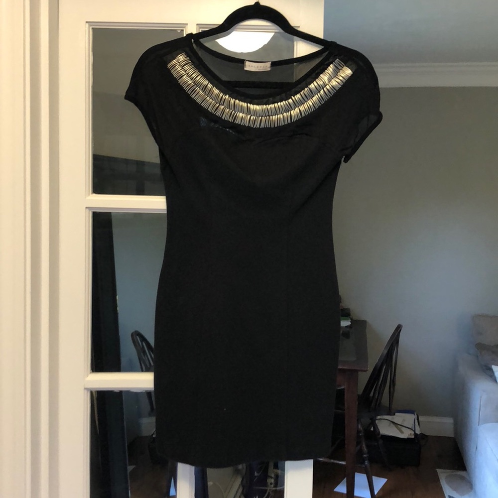 Little black sheer dress!